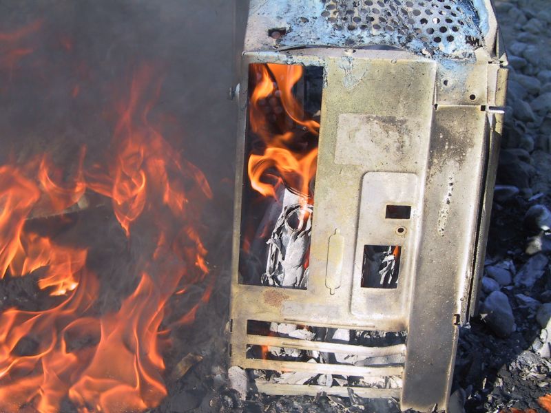 Computer Smoking And Exploding Youtube - Abstract Image Collection - Ultra HD Quality